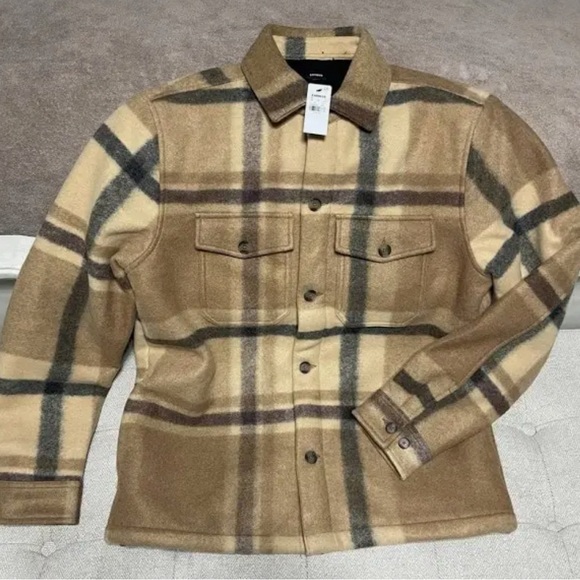 Mens Express Sherpa lined Shirt Jacket - Picture 2 of 4